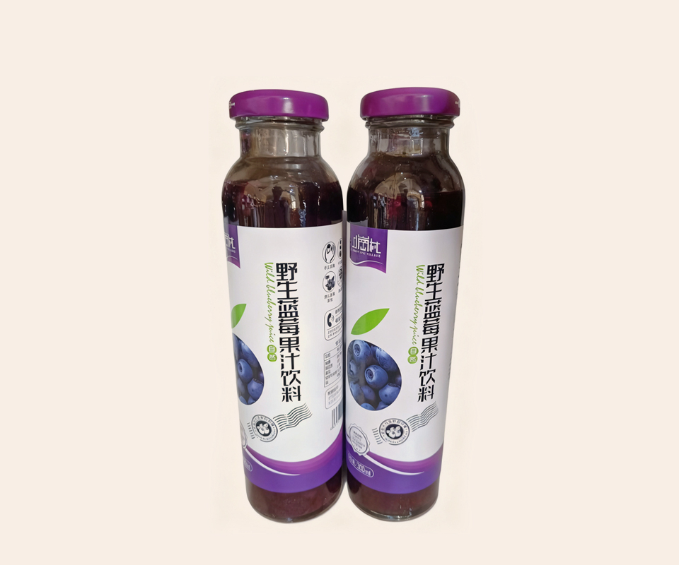 小岗野生蓝莓果肉果汁饮料